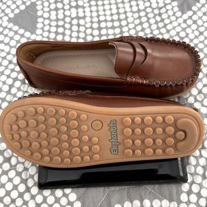 Boy kid shoe loafer real leather us1/eur31 cushion insoles